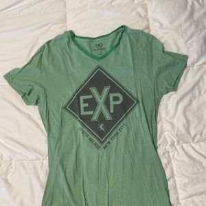Mens Medium Green Express tshirt